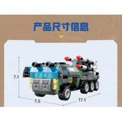 KEEPPLEY 42207 PHẢN ỨNG PHỐI HỢP 8 TỔ XE TÊN LỬA HÀNH TRÌNH bộ đồ chơi xếp lắp ráp ghép mô hình Military Army Quân Sự Bộ Đội