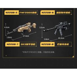 KEEPPLEY 42208 PHẢN ỨNG TOÀN DIỆN HỆ THỐNG SÚNG NGẮN XM26 8 TỔ HỢP bộ đồ chơi xếp lắp ráp ghép mô hình Military Army Quân Sự Bộ Đội