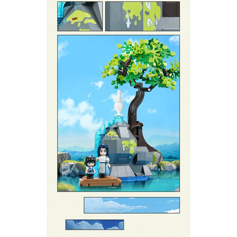 KEEPPLEY K21805 21805 CUỘC CHIẾN CỦA LUO XIAOHEI NGÔI NHÀ VÔ TẬN bộ đồ chơi xếp lắp ráp ghép mô hình Movie & Game Phim Và Trò Chơi 1347 khối