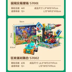 JIALE SPECIAL 57001 CRAZY TRIBE VÀO NHẦM TRANG GIAO DỊCH bộ đồ chơi xếp lắp ráp ghép mô hình 441 khối