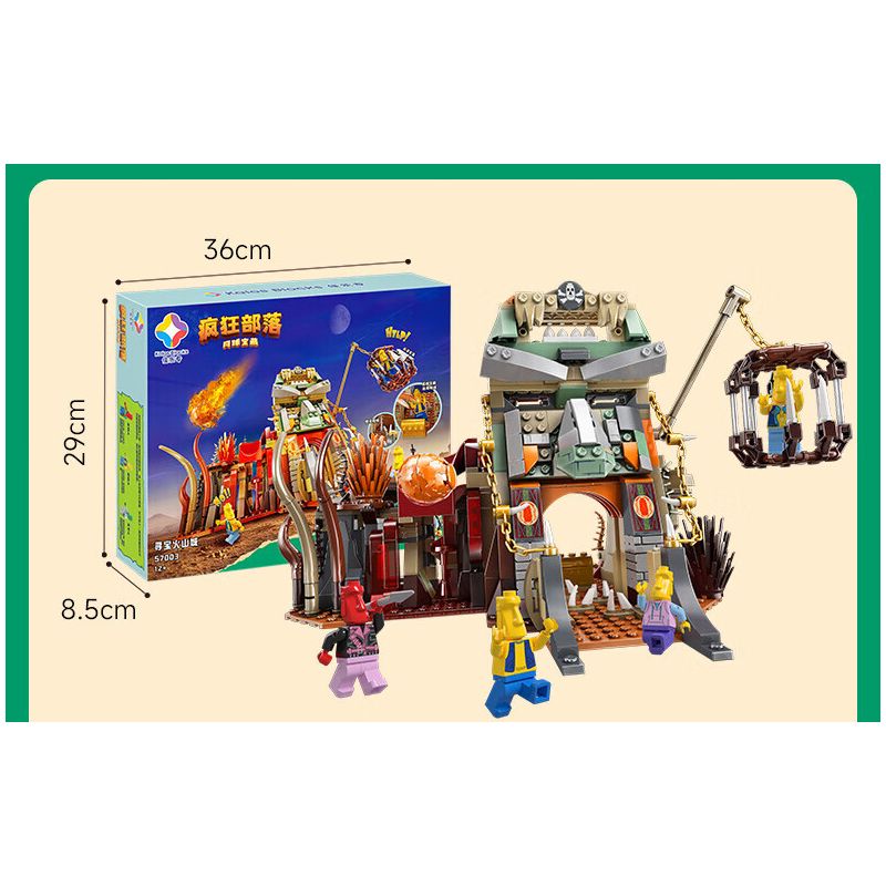 JIALE SPECIAL 57001 CRAZY TRIBE VÀO NHẦM TRANG GIAO DỊCH bộ đồ chơi xếp lắp ráp ghép mô hình 441 khối