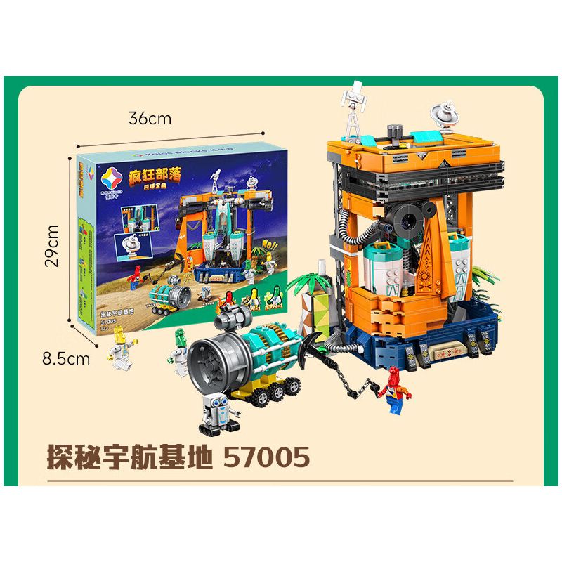 JIALE SPECIAL 57001 CRAZY TRIBE VÀO NHẦM TRANG GIAO DỊCH bộ đồ chơi xếp lắp ráp ghép mô hình 441 khối