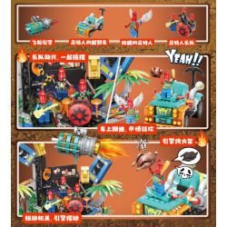 JIALE SPECIAL 57002 CRAZY TRIBE SÂN KHẤU TIỆC HỘI HÓA TRANG bộ đồ chơi xếp lắp ráp ghép mô hình 635 khối