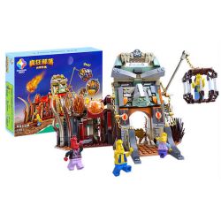 JIALE SPECIAL 57003 BỘ LẠC ĐIÊN TRUY TÌM KHO BÁU Ở THÀNH PHỐ NÚI LỬA bộ đồ chơi xếp lắp ráp ghép mô hình 573 khối