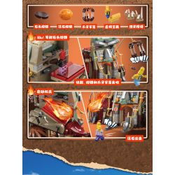 JIALE SPECIAL 57003 BỘ LẠC ĐIÊN TRUY TÌM KHO BÁU Ở THÀNH PHỐ NÚI LỬA bộ đồ chơi xếp lắp ráp ghép mô hình 573 khối