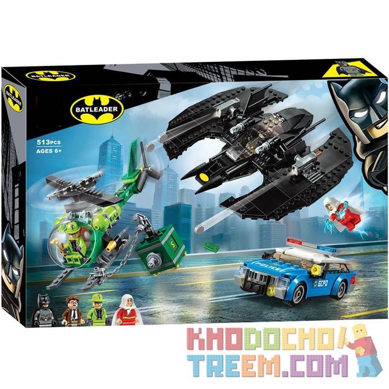 NOT Lego BATWING AND THE RIDDLER HEIST 76120 LARI 11352 xếp lắp ráp ghép mô hình BATWING VÀ THE RIDDLER HEIST CÁNH DƠI VỤ CƯỚP Dc Comics Super Heroes Siêu Anh Hùng Dc 489 khối