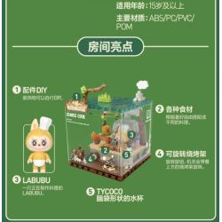 POP MART P10005 10005 CĂN CỨ BÍ MẬT CỦA RỪNG QUÁI VẬT TU LUYỆN TUYỆT VỜI bộ đồ chơi xếp lắp ráp ghép mô hình MAGICAL PLANTS 483 khối