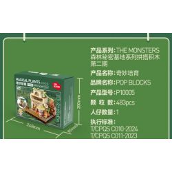 POP MART P10006 10006 CĂN CỨ BÍ MẬT CỦA KHU RỪNG QUÁI VẬT GIỜ NGỦ TRƯA bộ đồ chơi xếp lắp ráp ghép mô hình NAPPING TIME 452 khối