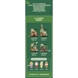 POP MART P10007 10007 CĂN CỨ BÍ MẬT TRONG RỪNG QUÁI VẬT ẨM THỰC THIÊN TÀI bộ đồ chơi xếp lắp ráp ghép mô hình GENIUS COOK 506 khối