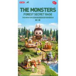 POP MART P10008 10008 CĂN CỨ BÍ MẬT TRONG RỪNG QUÁI VẬT TRUY TÌM KHO BÁU TRÊN BIỂN bộ đồ chơi xếp lắp ráp ghép mô hình SEASIDE PRIZES 451 khối