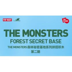 POP MART P10008 10008 CĂN CỨ BÍ MẬT TRONG RỪNG QUÁI VẬT TRUY TÌM KHO BÁU TRÊN BIỂN bộ đồ chơi xếp lắp ráp ghép mô hình SEASIDE PRIZES 451 khối