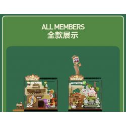 POP MART P10008 10008 CĂN CỨ BÍ MẬT TRONG RỪNG QUÁI VẬT TRUY TÌM KHO BÁU TRÊN BIỂN bộ đồ chơi xếp lắp ráp ghép mô hình SEASIDE PRIZES 451 khối