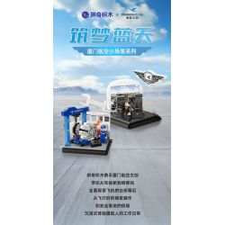 PANTASY 11025 XÂY DỰNG NHỮNG GIẤC MƠ TRÊN BẦU TRỜI XANH SÁNG TẠO VĂN HÓA CỦA XIAMEN AIRLINES CẢNH NHỎ VỀ BẢO TRÌ MÁY BAY bộ đồ chơi xếp lắp ráp ghép mô hình City Thành Phố 234 khối