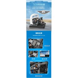 PANTASY 11025 XÂY DỰNG NHỮNG GIẤC MƠ TRÊN BẦU TRỜI XANH SÁNG TẠO VĂN HÓA CỦA XIAMEN AIRLINES CẢNH NHỎ VỀ BẢO TRÌ MÁY BAY bộ đồ chơi xếp lắp ráp ghép mô hình City Thành Phố 234 khối