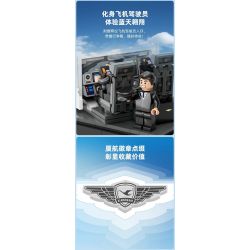 PANTASY 11025 XÂY DỰNG NHỮNG GIẤC MƠ TRÊN BẦU TRỜI XANH SÁNG TẠO VĂN HÓA CỦA XIAMEN AIRLINES CẢNH NHỎ VỀ BẢO TRÌ MÁY BAY bộ đồ chơi xếp lắp ráp ghép mô hình City Thành Phố 234 khối