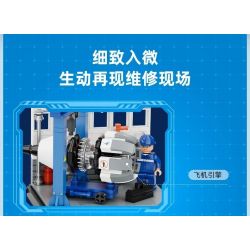 PANTASY 11026 XÂY DỰNG ƯỚC MƠ TRÊN BẦU TRỜI XANH SÁNG TẠO VĂN HÓA CỦA XIAMEN AIRLINES NHỮNG KHUNG CẢNH NHỎ TRONG BUỒNG LÁI MÁY BAY bộ đồ chơi xếp lắp ráp ghép mô hình City Thành Phố 256 khối