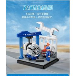 PANTASY 11026 XÂY DỰNG ƯỚC MƠ TRÊN BẦU TRỜI XANH SÁNG TẠO VĂN HÓA CỦA XIAMEN AIRLINES NHỮNG KHUNG CẢNH NHỎ TRONG BUỒNG LÁI MÁY BAY bộ đồ chơi xếp lắp ráp ghép mô hình City Thành Phố 256 khối