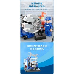 PANTASY 11026 XÂY DỰNG ƯỚC MƠ TRÊN BẦU TRỜI XANH SÁNG TẠO VĂN HÓA CỦA XIAMEN AIRLINES NHỮNG KHUNG CẢNH NHỎ TRONG BUỒNG LÁI MÁY BAY bộ đồ chơi xếp lắp ráp ghép mô hình City Thành Phố 256 khối