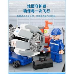 PANTASY 11026 XÂY DỰNG ƯỚC MƠ TRÊN BẦU TRỜI XANH SÁNG TẠO VĂN HÓA CỦA XIAMEN AIRLINES NHỮNG KHUNG CẢNH NHỎ TRONG BUỒNG LÁI MÁY BAY bộ đồ chơi xếp lắp ráp ghép mô hình City Thành Phố 256 khối