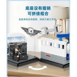 PANTASY 11026 XÂY DỰNG ƯỚC MƠ TRÊN BẦU TRỜI XANH SÁNG TẠO VĂN HÓA CỦA XIAMEN AIRLINES NHỮNG KHUNG CẢNH NHỎ TRONG BUỒNG LÁI MÁY BAY bộ đồ chơi xếp lắp ráp ghép mô hình City Thành Phố 256 khối