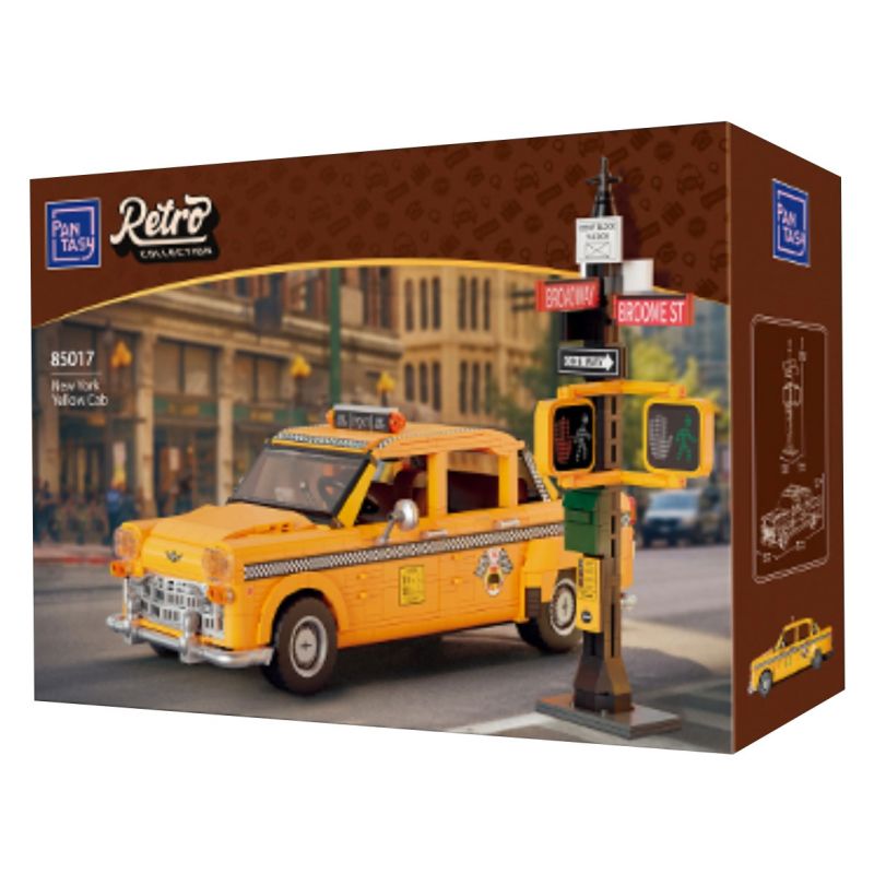 PANTASY 85017 non Lego TAXI NEW YORK bộ đồ chơi xếp lắp ráp ghép mô hình Creator Sáng Tạo 1800 khối