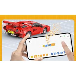 CADA DOUBLEE C51085 51085 PHIÊN BẢN ĐIỀU KHIỂN TỪ XA XE THỂ THAO RED SHADOW 1:20 tỷ lệ 1:20 bộ đồ chơi xếp lắp ráp ghép mô hình Creator Sáng Tạo 328 khối