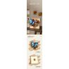 WEILE CREATION 2176 HOA KHÔNG NGỦ IV TRÁI TIM NỞ RỘ BƯỚM bộ đồ chơi xếp lắp ráp ghép mô hình Arts & Crafts ETERNAL FLOWER 765 khối