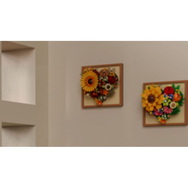 WEILE CREATION 2176 HOA KHÔNG NGỦ IV TRÁI TIM NỞ RỘ BƯỚM bộ đồ chơi xếp lắp ráp ghép mô hình Arts & Crafts ETERNAL FLOWER 765 khối