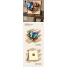 WEILE CREATION 2176 HOA KHÔNG NGỦ IV TRÁI TIM NỞ RỘ BƯỚM bộ đồ chơi xếp lắp ráp ghép mô hình Arts & Crafts ETERNAL FLOWER 765 khối