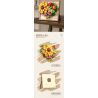 WEILE CREATION 2177 HOA KHÔNG NGỦ IV TRÁI TIM ĐANG NỞ RỘ. bộ đồ chơi xếp lắp ráp ghép mô hình Arts & Crafts ETERNAL FLOWER 781 khối