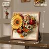 WEILE CREATION 2178 HOA KHÔNG NGỦ IV TRÁI TIM LUÔN NỞ bộ đồ chơi xếp lắp ráp ghép mô hình Arts & Crafts ETERNAL FLOWER 727 khối