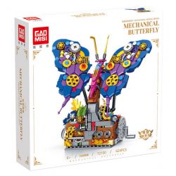 GAOMISI T2100 2100 ĐỘNG VẬT CƠ KHÍ BƯỚM bộ đồ chơi xếp lắp ráp ghép mô hình MECHANICAL BUTTERFLY 624 khối