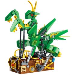 GAOMISI T2099 2099 ĐỘNG VẬT CƠ KHÍ BỌ NGỰA bộ đồ chơi xếp lắp ráp ghép mô hình MECHANICAL MANTIS 643 khối