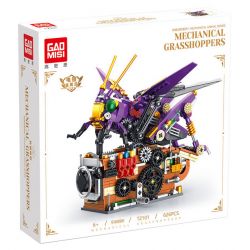 GAOMISI T2101 2101 ĐỘNG VẬT CƠ KHÍ CHÂU CHẤU bộ đồ chơi xếp lắp ráp ghép mô hình MECHANICAL GRASSHOPPERS 626 khối