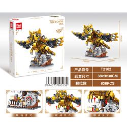 GAOMISI T2102 2102 ĐỘNG VẬT CƠ KHÍ CÚ bộ đồ chơi xếp lắp ráp ghép mô hình MECHANICAL OWL 636 khối