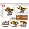 GAOMISI T2102 2102 ĐỘNG VẬT CƠ KHÍ CÚ bộ đồ chơi xếp lắp ráp ghép mô hình MECHANICAL OWL 636 khối