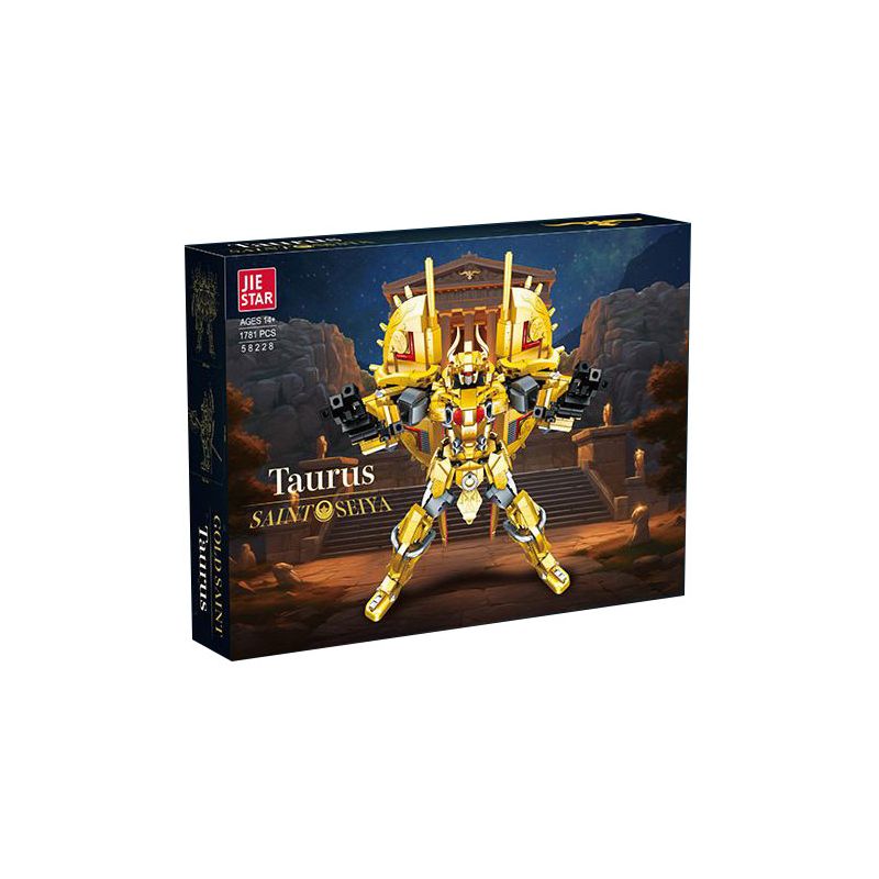 JIESTAR 58228 CHIẾN TRANH GIỮA CÁC VÌ SAO KIM NGƯU MECHA bộ đồ chơi xếp lắp ráp ghép mô hình SAINT SEIYA TAURUS 1781 khối