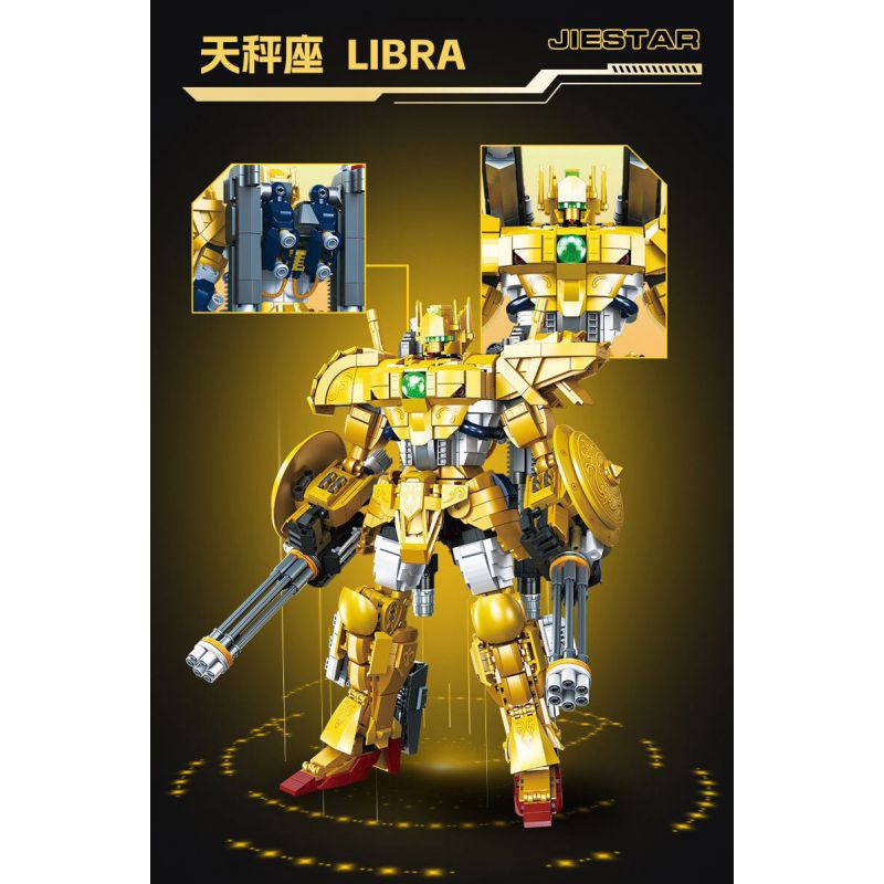 JIESTAR 58229 CHIẾN TRANH GIỮA CÁC VÌ SAO LIBRA MECHA bộ đồ chơi xếp lắp ráp ghép mô hình SAINT SEIYA LIBRA 1952 khối