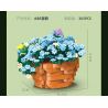 JIESTAR JJ9131 9131 CHẬU CÂY BÔNG TUYẾT XANH bộ đồ chơi xếp lắp ráp ghép mô hình Creator CERATOSTIGMA PLUMBAGINOIDES Sáng Tạo 365 khối