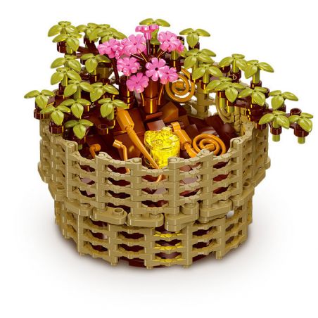 JIESTAR JJ9109 9109 CHẬU HOA CÚC NGÀN bộ đồ chơi xếp lắp ráp ghép mô hình Creator CHRYSANTHEMUM MOLIFOLIUM Sáng Tạo 353 khối