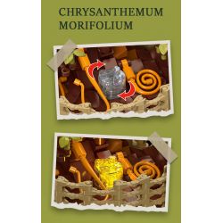 JIESTAR JJ9109 9109 CHẬU HOA CÚC NGÀN bộ đồ chơi xếp lắp ráp ghép mô hình Creator CHRYSANTHEMUM MOLIFOLIUM Sáng Tạo 353 khối