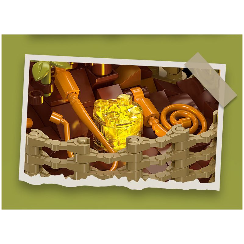 JIESTAR JJ9109 9109 CHẬU HOA CÚC NGÀN bộ đồ chơi xếp lắp ráp ghép mô hình Creator CHRYSANTHEMUM MOLIFOLIUM Sáng Tạo 353 khối