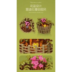 JIESTAR JJ9109 9109 CHẬU HOA CÚC NGÀN bộ đồ chơi xếp lắp ráp ghép mô hình Creator CHRYSANTHEMUM MOLIFOLIUM Sáng Tạo 353 khối