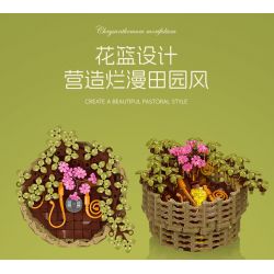 JIESTAR JJ9109 9109 CHẬU HOA CÚC NGÀN bộ đồ chơi xếp lắp ráp ghép mô hình Creator CHRYSANTHEMUM MOLIFOLIUM Sáng Tạo 353 khối