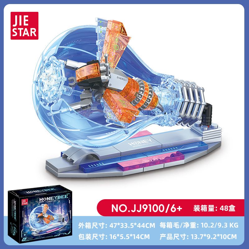 JIESTAR JJ9100 9100 CÔN TRÙNG CYBERPUNK ONG bộ đồ chơi xếp lắp ráp ghép mô hình CYBERPUNK INSECT HONEY BEE