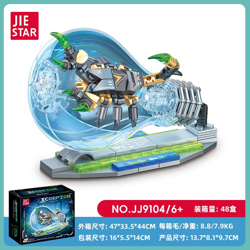 JIESTAR JJ9104 9104 CÔN TRÙNG CYBERPUNK BỌ CẠP bộ đồ chơi xếp lắp ráp ghép mô hình CYBERPUNK INSECT SCORPION