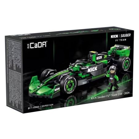CADA DOUBLEE C55032 55032 ĐỘI KICK SAUBER F1 C44-2024 tỷ lệ 1:24 bộ đồ chơi xếp lắp ráp ghép mô hình Speed Champions Racing Cars Đua Xe Công Thức 314 khối