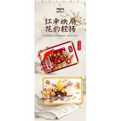 MOYU BLOCK MY97147 97147 TRANH BA CHIỀU PHONG CÁCH TRUNG HOA TRÊN QUẠT bộ đồ chơi xếp lắp ráp ghép mô hình Arts & Crafts 1346 khối