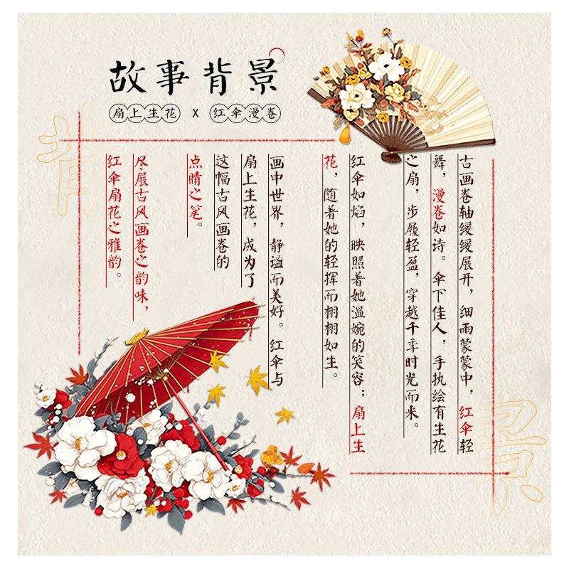 MOYU BLOCK MY97147 97147 TRANH BA CHIỀU PHONG CÁCH TRUNG HOA TRÊN QUẠT bộ đồ chơi xếp lắp ráp ghép mô hình Arts & Crafts 1346 khối