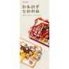 MOYU BLOCK MY97148 97148 CUỘN BA CHIỀU KIỂU TRUNG QUỐC Ô MÀU ĐỎ bộ đồ chơi xếp lắp ráp ghép mô hình Arts & Crafts 1410 khối